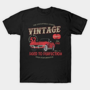 50th Birthday Gift for Men Vintage 1974 Aged to Perfection Vintage Truck - 50th Birthday T-Shirt